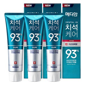 메디안 치석케어 잇몸 치약, 120g, 3개