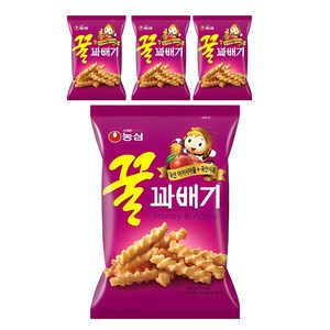 꿀꽈배기 농심, 90g, 4개