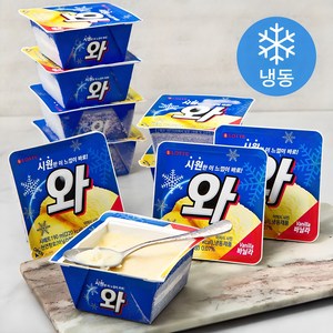 롯데제과 와 아이스크림 (냉동), 190ml, 16개