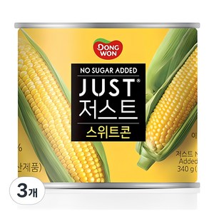 JUST 노슈가 스위트콘, 340g, 3개