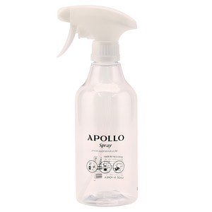 APOLLO 클리어 분무기 500ml, 투명, 1개