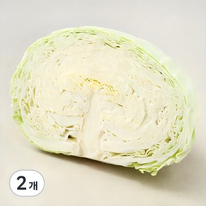 국내산 양배추 1/2통, 500g, 2개