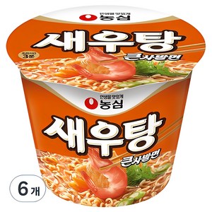 새우탕 큰사발면 115g, 6개