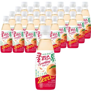 동원 쿨피스 톡 제로 복숭아 맛, 340ml, 24개