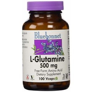 블루보넷 L-글루타민 500mg 브이캡 글루텐 프리 비건, 100정, 1개
