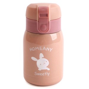 홈애니 원터치 보온보냉병, 핑크, 200ml, 1개