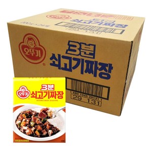 오뚜기3분 쇠고기 짜장, 200g, 24개
