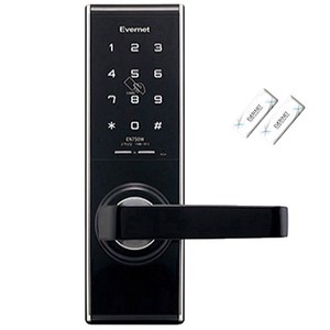 에버넷 나무문용 디지털 도어락 EN750W + 카드키 2p, 고객직접설치