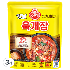 오뚜기옛날 육개장, 300g, 3개