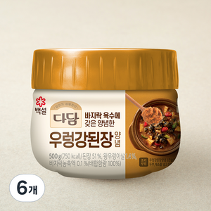 다담 우렁강된장 양념, 500g, 6개