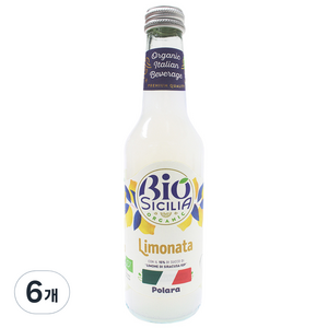 폴라라 유기농 리모나타 음료 레몬맛, 275ml, 6개