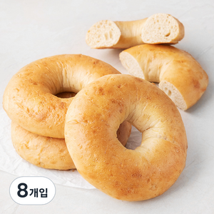 브로드카세 발효종 플레인 베이글, 8개입, 120g