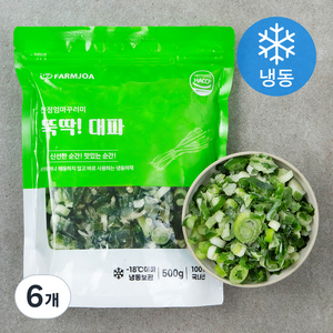 친정엄마꾸러미 뚝딱 대파 (냉동), 500g, 6개