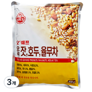 오뚜기 오쉐프 오곡잣호두율무차, 800g, 1개입, 3개