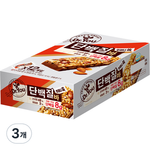 닥터유 주머니쏙 단백질 프로틴바 12p, 408g, 3개