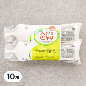 맑은물에 맑은콩 순두부, 400g, 10개