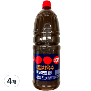 식자재왕 진한 멸치육수, 2.1kg, 4개