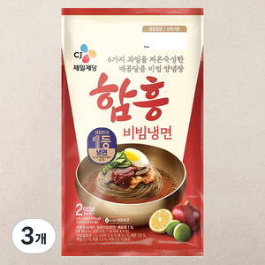 CJ제일제당 함흥 비빔냉면 2인분, 474.4g, 3개