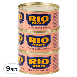 리오마레 올리브 오일 참치, 80g, 9개