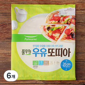 풀무원 우유또띠아, 225g, 6개