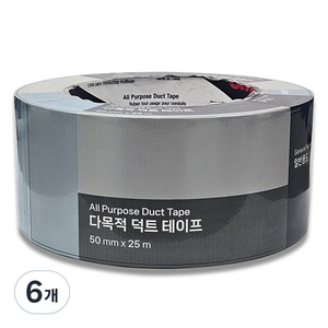 쓰리엠 다목적 덕트 테이프 은색 50mm x 25m, 6개