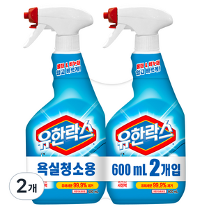 유한락스 욕실청소용 세정제, 600ml, 4개