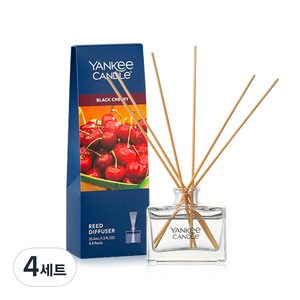 양키캔들 리드 디퓨저, 블랙체리, 35.4ml, 4세트