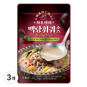 차오차이 백탕 훠궈 소스, 120g, 3개