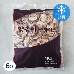 참맘 신정푸드 양송이 슬라이스 (냉동), 6개, 1kg