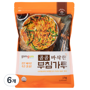 곰곰 바삭한 부침가루, 1kg, 6개