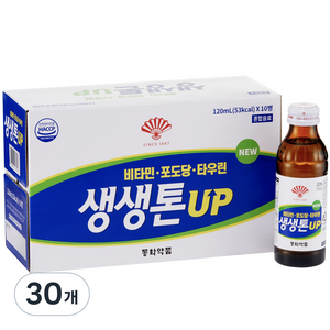 생생톤 UP 에너지 음료, 120ml, 30개