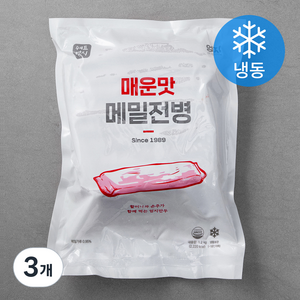 엄지식품 매운맛 메밀 전병 (냉동), 1.2kg, 3개