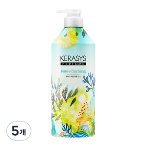 케라시스 퍼퓸 린스 퓨어 앤 차밍, 980ml, 5개