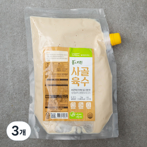 풀무원 풀스키친 사골육수, 1kg, 3개