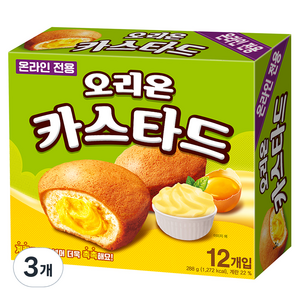 오리온 카스타드 12개입, 288g, 3개