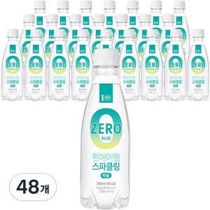 원에이엠 스파클링 라임, 350ml, 48개