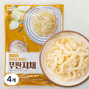 반찬단지 무짠지채, 1kg, 4개