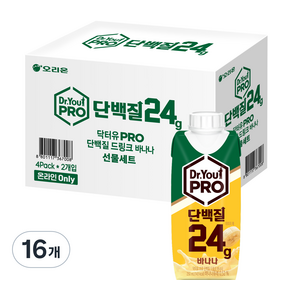 닥터유 프로 단백질 드링크 바나나, 250ml, 16개