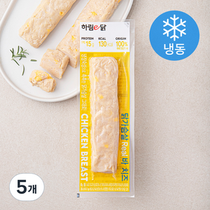 하림 닭가슴살 리얼바 치즈 (냉동), 80g, 5개