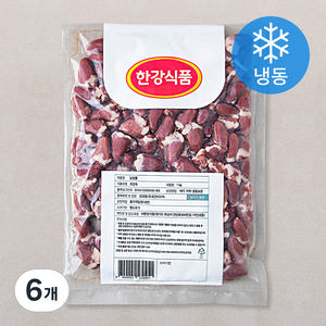 한강식품 닭염통 (냉동), 1kg, 6개