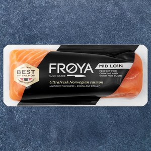 FROYA 노르웨이 냉장연어 필렛 뱃살, 300g, 1개