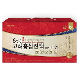 고려홍삼진흥원 6년근 고려홍삼진액 프리미엄, 50ml, 30개