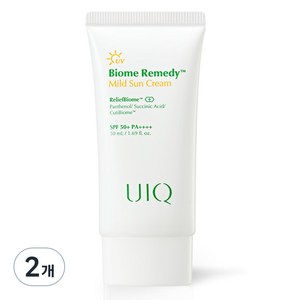 유이크 바이옴 레미디 마일드 선크림 SPF50+ PA++++, 50ml, 2개