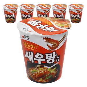 농심 새우탕컵 67g, 6개