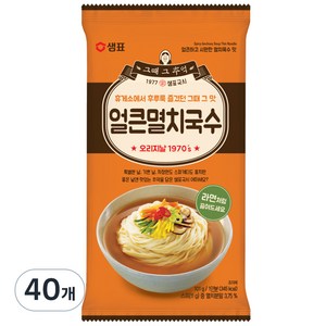 샘표 얼큰멸치국수, 101g, 40개