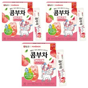 담터 포켓몬 콤부차 납작복숭아, 5g, 30개입, 3개