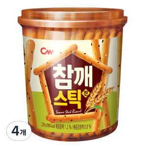 청우식품 참깨스틱 진, 220g, 4개