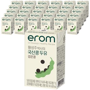 이롬 황성주박사의 국산콩 두유 검은콩, 140ml, 72개