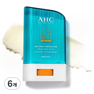 AHC 내추럴 퍼펙션 프레쉬 선 스틱 SPF50+ PA++++, 22g, 6개