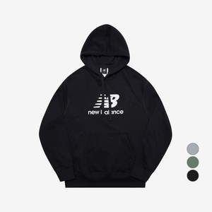 뉴발란스 남녀공용 Essentials Stacked Logo FT 후드티